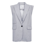 LisaCC Linen Wing Vest - Light blue - Co'couture