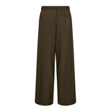 LunaCC Eyelet Wide Pant - Military Olive - Co'couture
