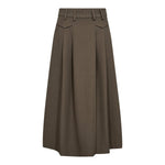 LunaCC Pocket Pleat Skirt - Walnut - Co'couture