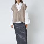 MajaCC V - Knit Vest - Latté - Co'couture