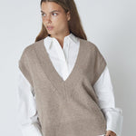 MajaCC V - Knit Vest - Latté - Co'couture
