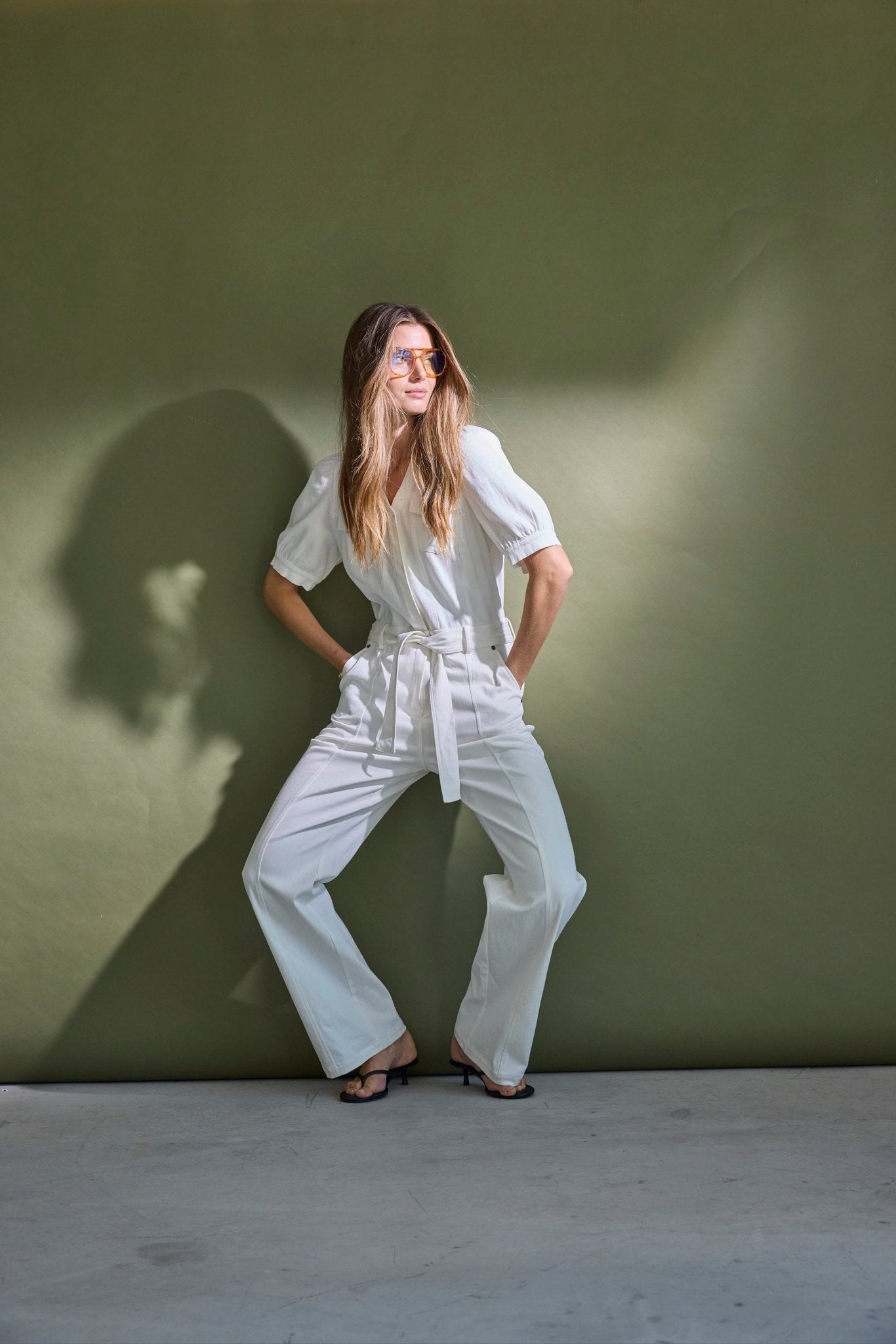 MateoCC SS Jumpsuit - Off white - Co'couture