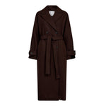 New ClaraCC Raglan Coat - Dark Brown - Co'couture