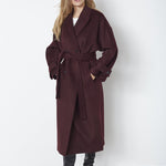 New ClaraCC Raglan Coat - Winered - Co'couture