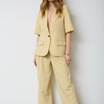 NilanCC Fitted SS Blazer - PaleYellow - Co'couture