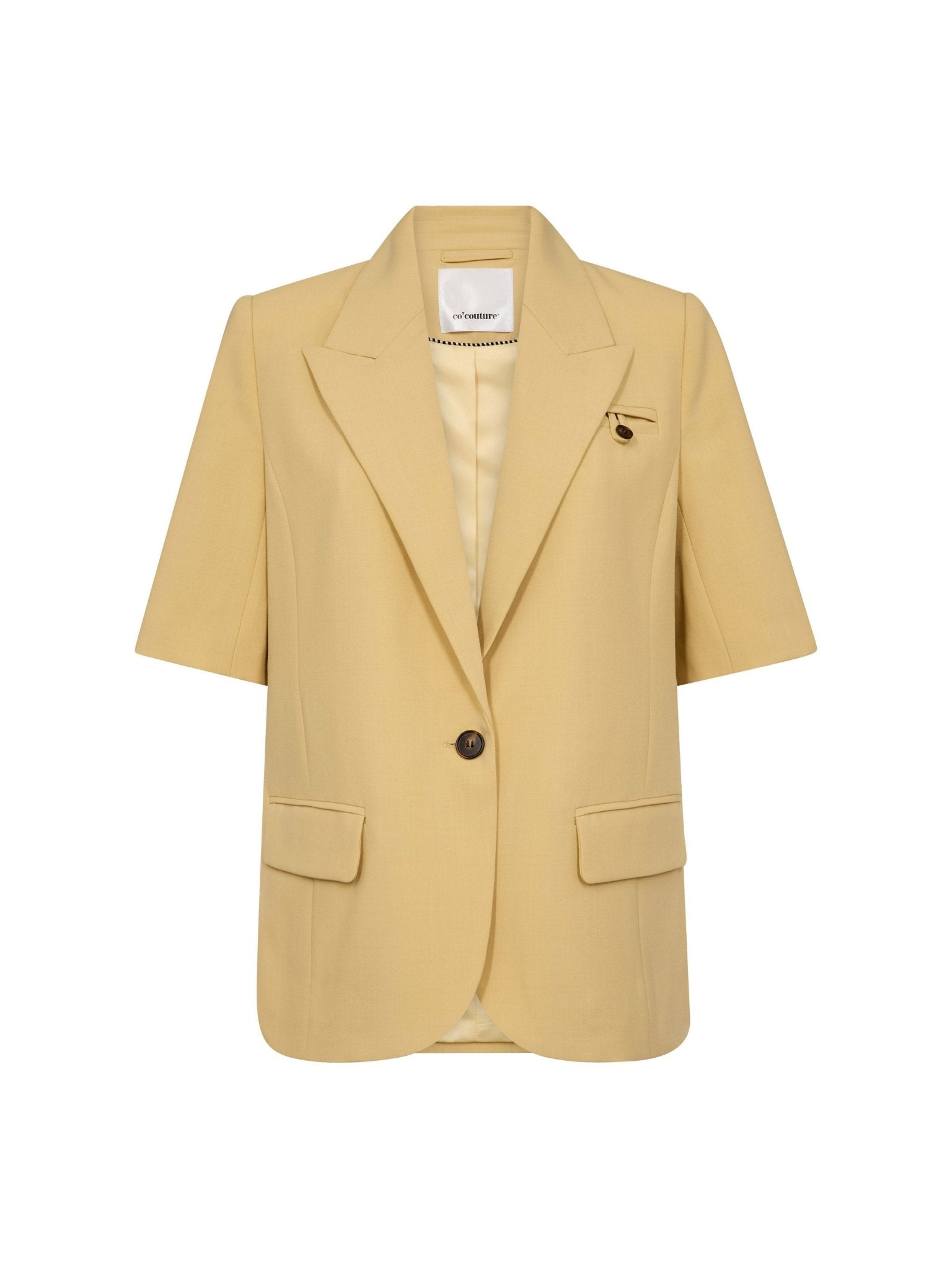 NilanCC Fitted SS Blazer - PaleYellow - Co'couture