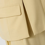 NilanCC Fitted SS Blazer - PaleYellow - Co'couture