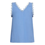 PerinCC Lace Singlet - Blue - Co'couture