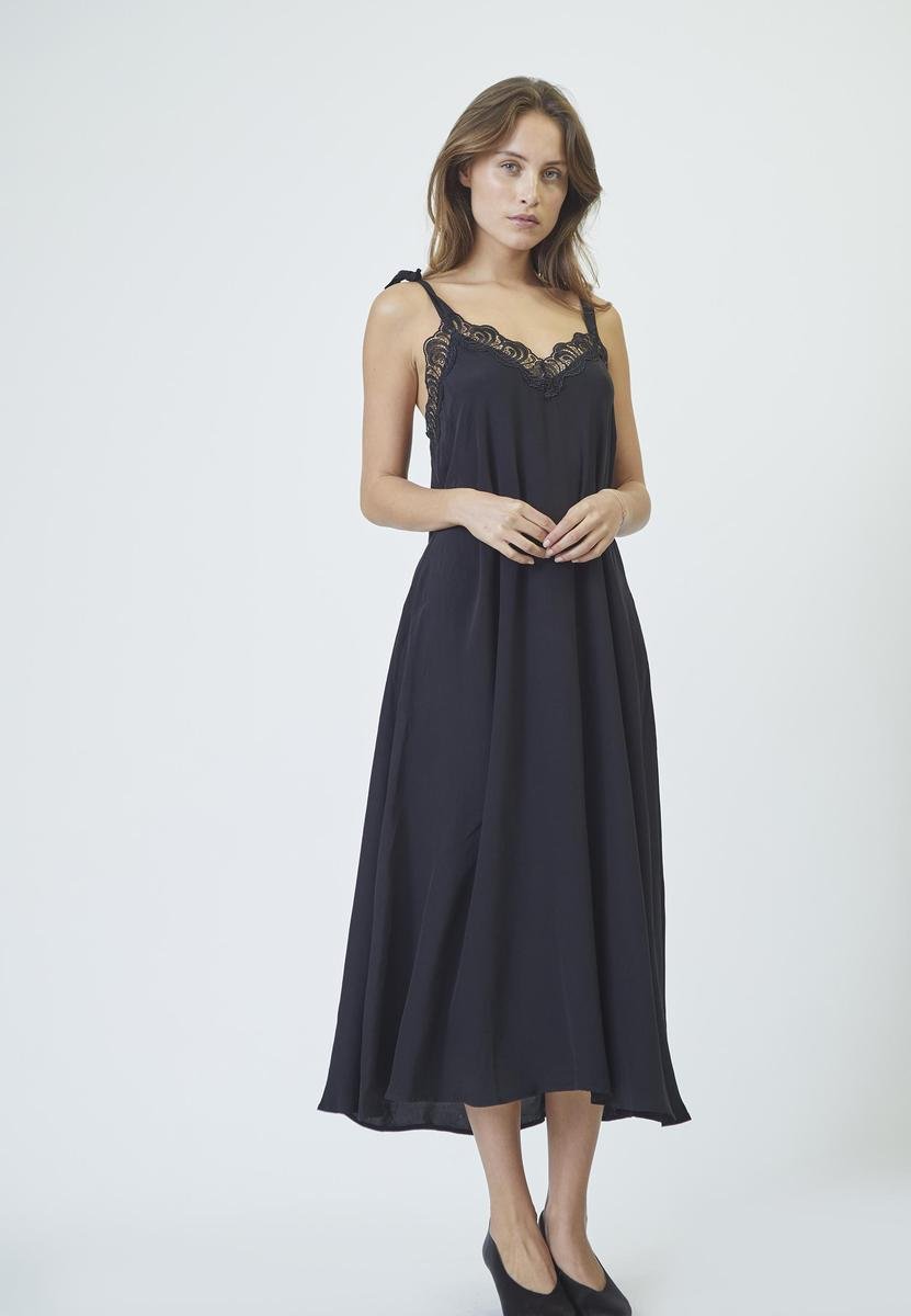 PerinCC Lace Strap Dress - Black - Co'couture