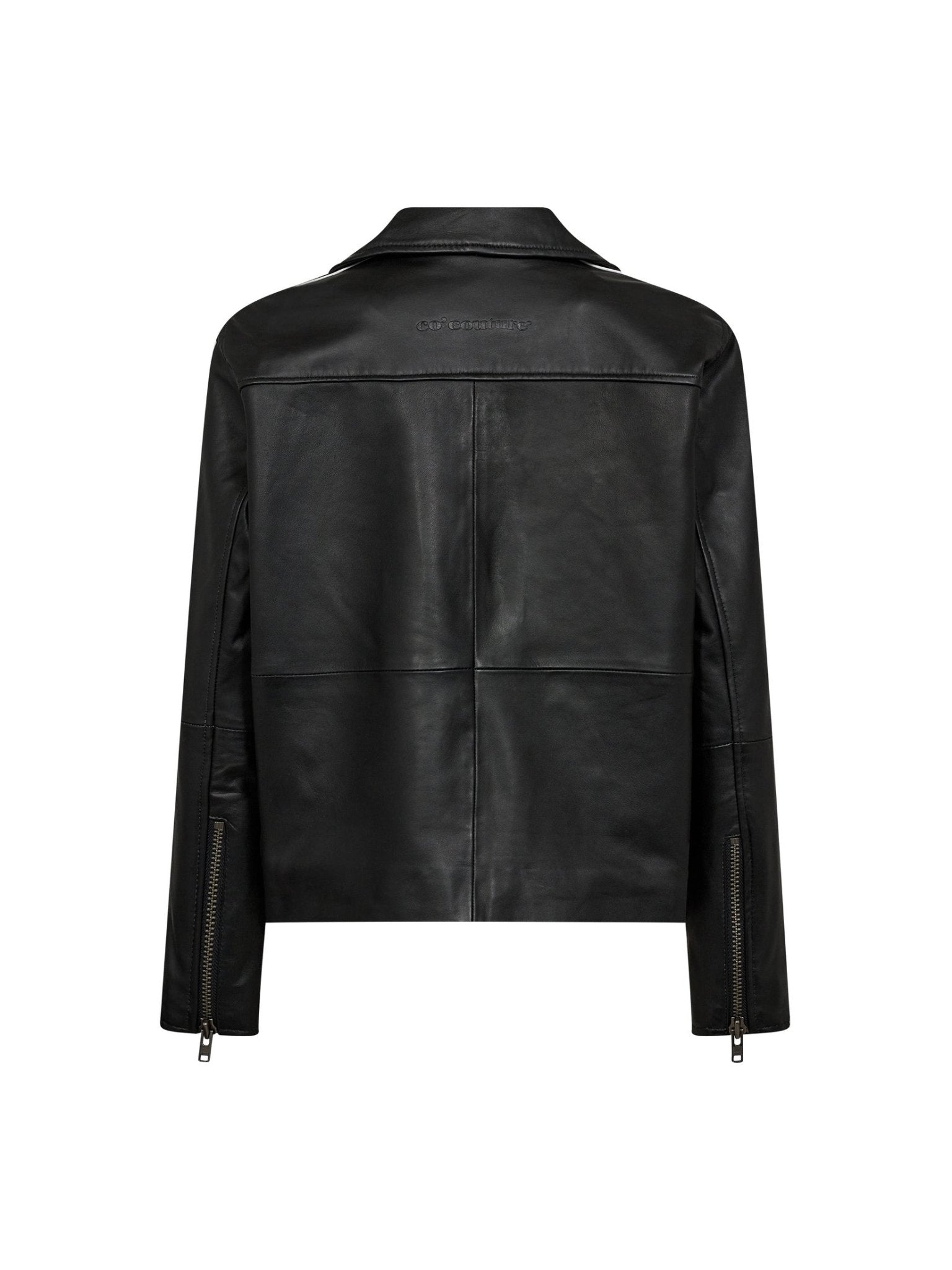 PhoebeCC Leather Race Jacket - Black - Co'couture