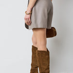 PhoebeCC Leather Wrap Skort - Taupe - Co'couture
