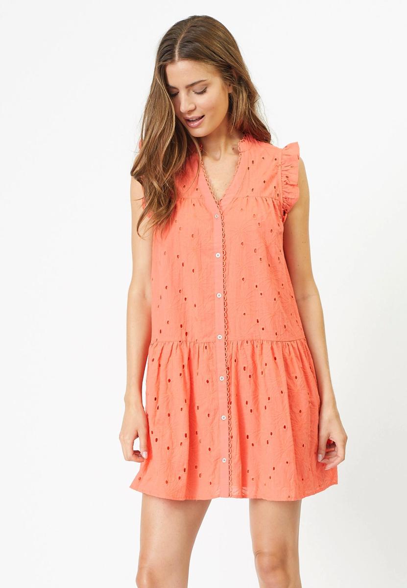PolaCC Anglaise SS Dress - Pelican - Co'couture