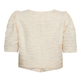 RachelCC Crop Tie SS Shirt - Bone - Co'couture