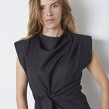 SagaCC Pleat Top - Black - Co'couture