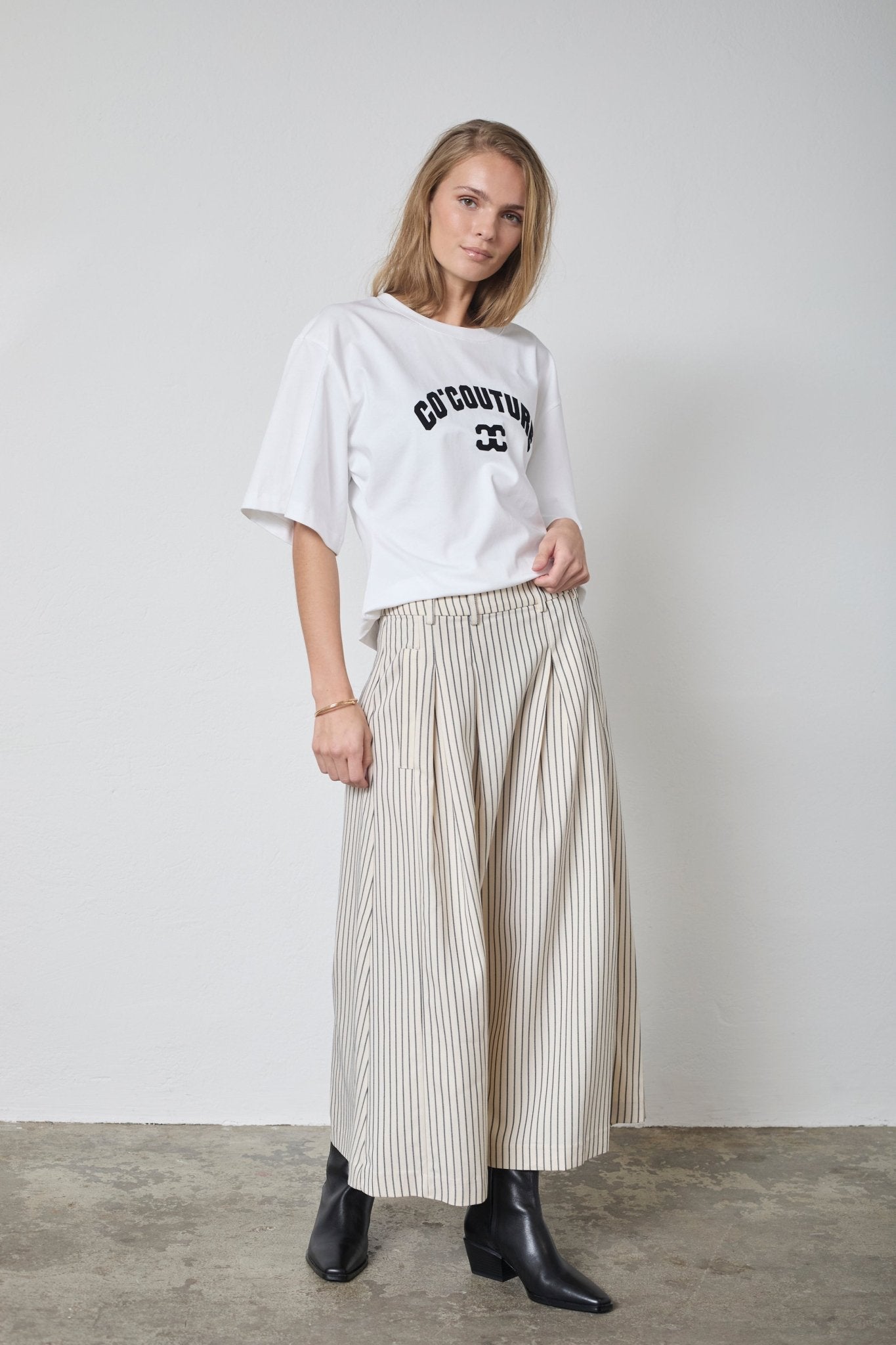 SalvieCC Anya Pleat Skirt - White - Co'couture