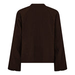 ShinaCC Lace V - Shirt - Dark Brown - Co'couture