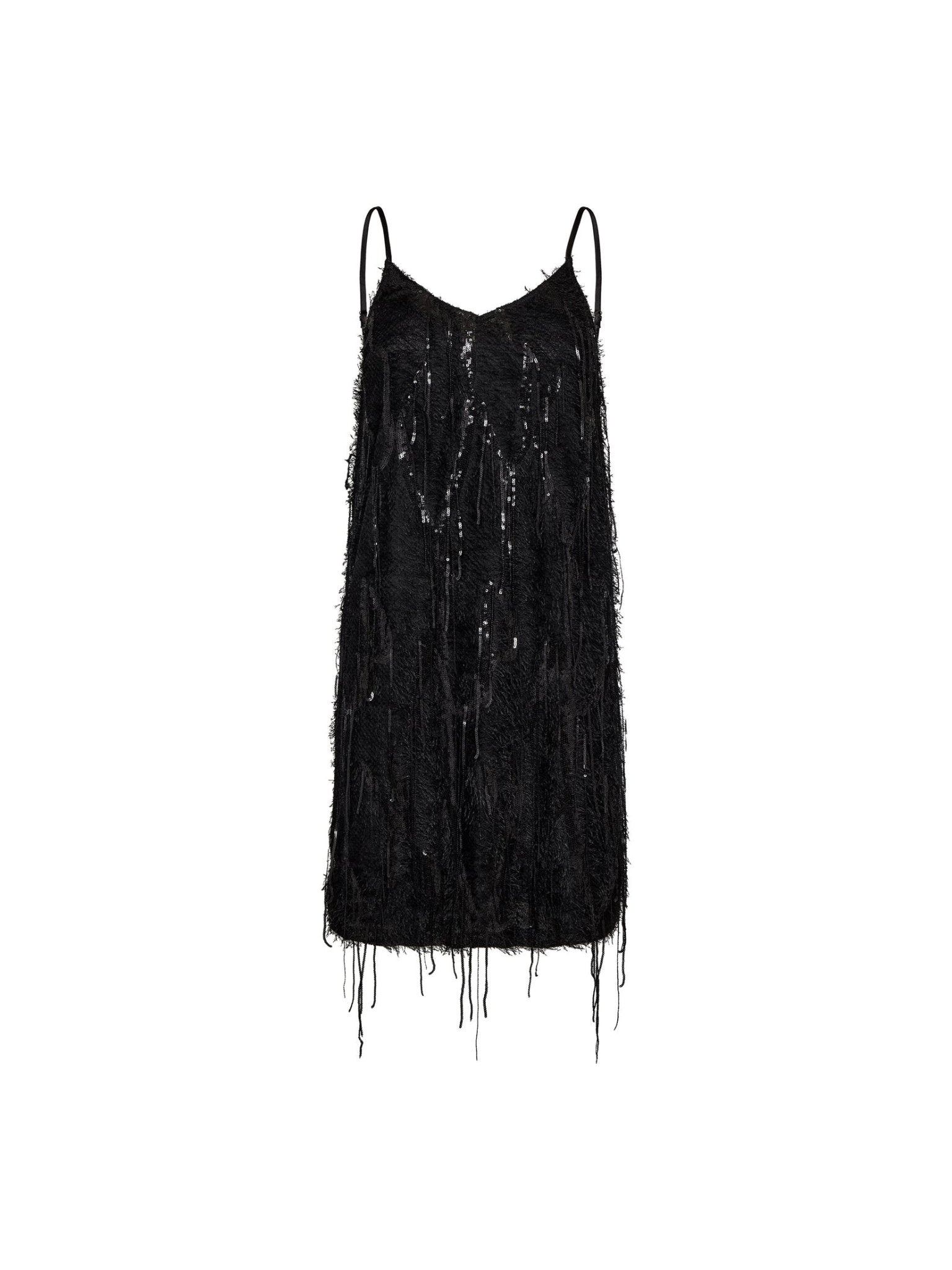 SillaCC Sequin Strap Dress - Black - Co'couture