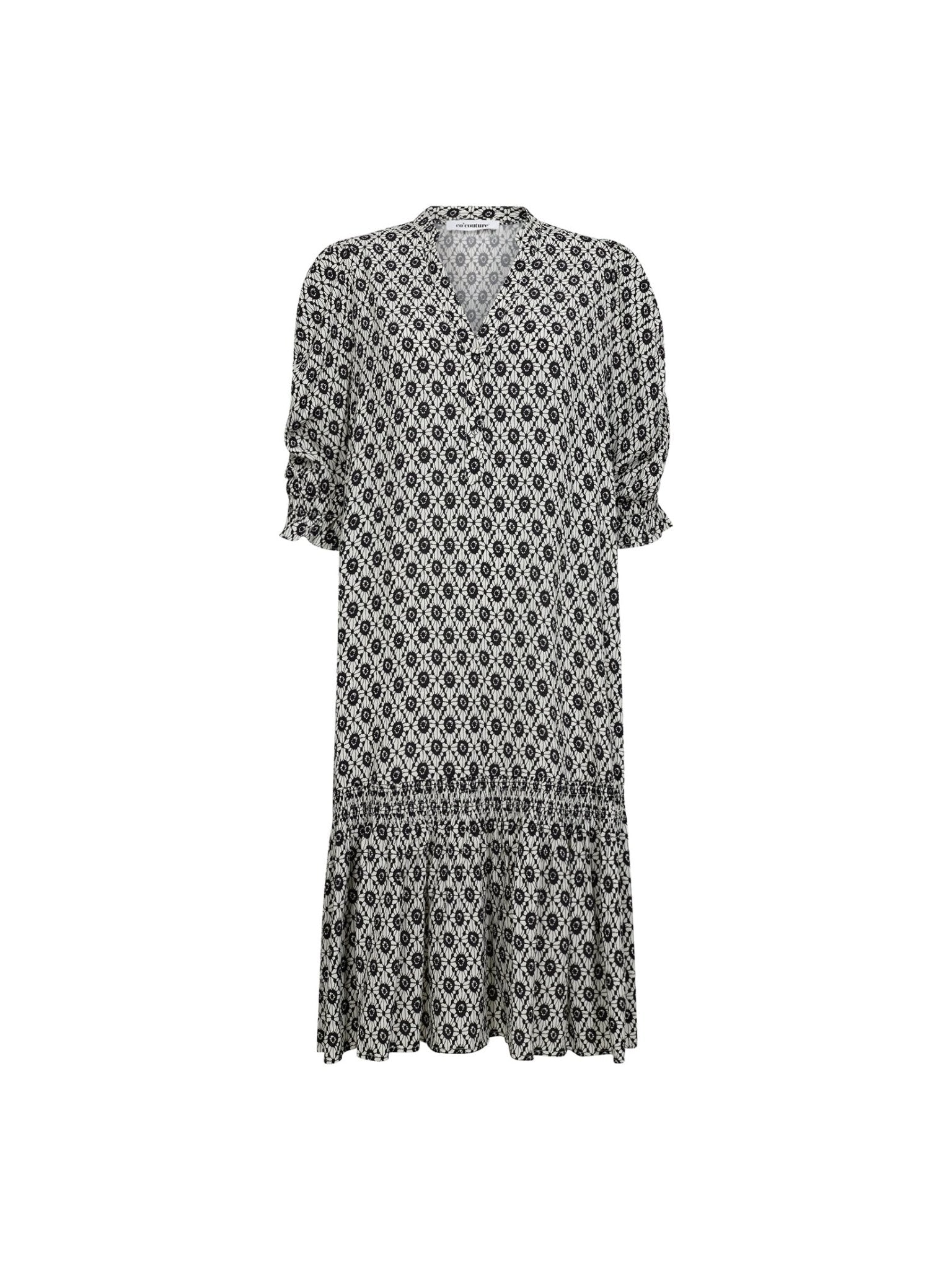 SofiaCC Dress - OffWhite - Black - Co'couture