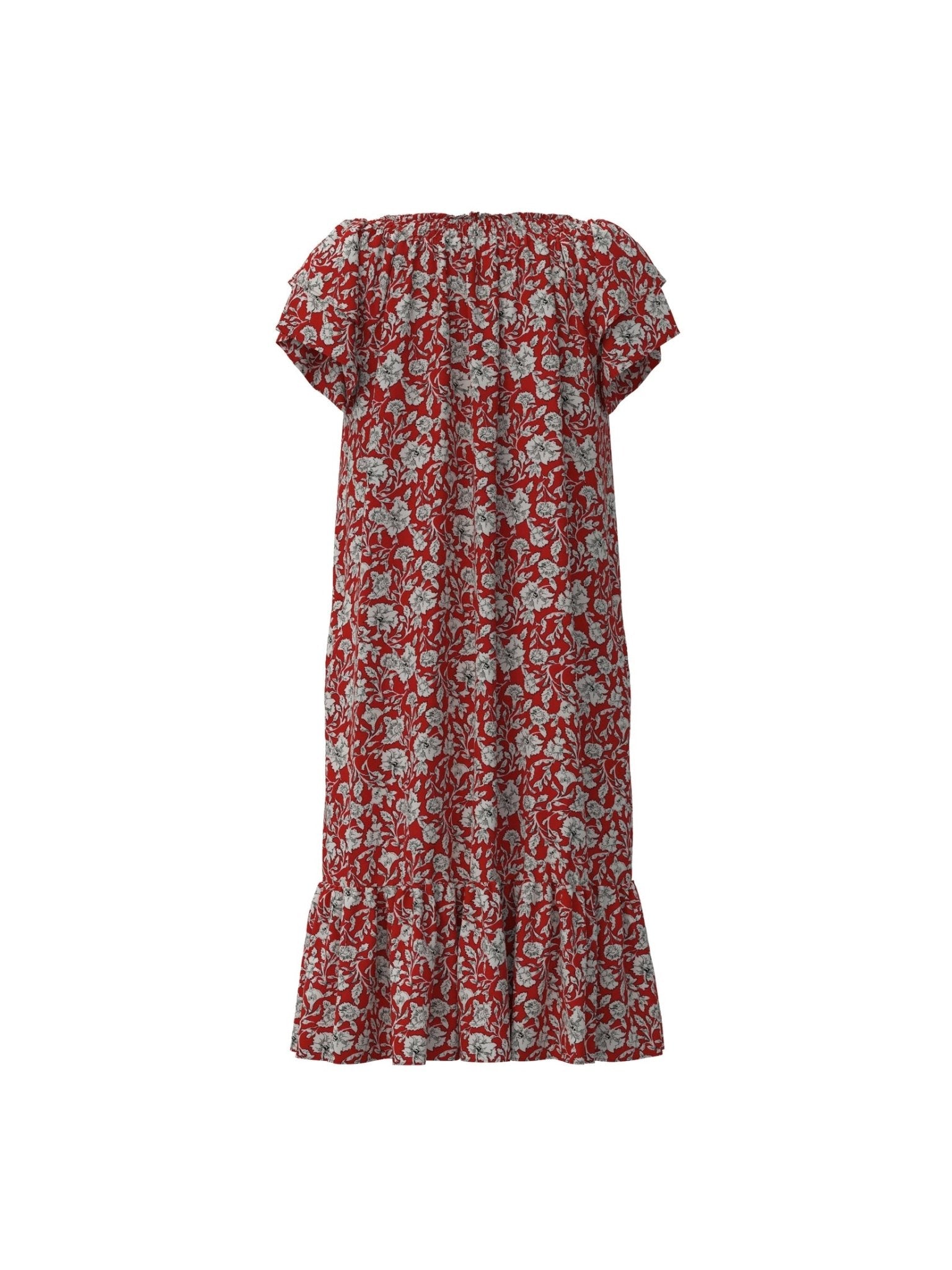 SunriseCC Crop Scarlet Dress - Red - Co'couture