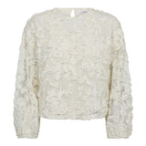 TessyCC Flower Blouse - Off white - Co'couture