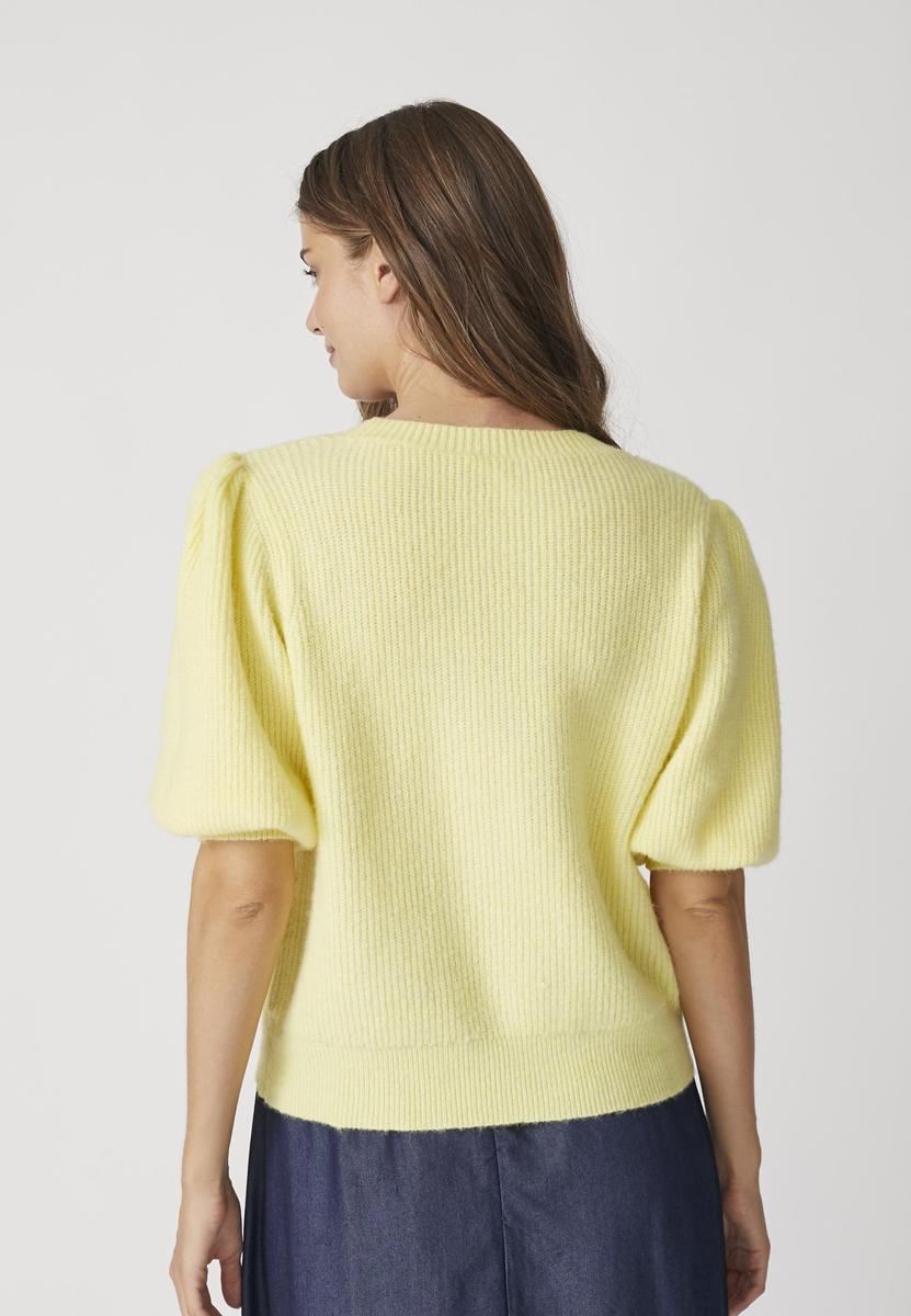 TheresaCC SS Cardigan - Pastel Yellow - Co'couture