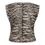 TigerCC Sequin Top - Bone - Co'couture