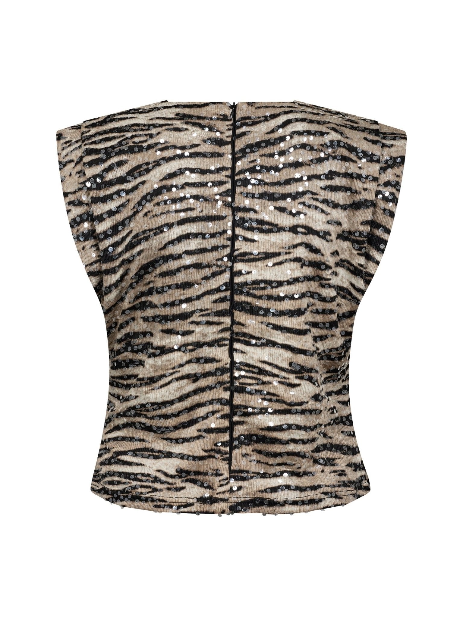TigerCC Sequin Top - Bone - Co'couture