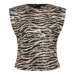 TigerCC Sequin Top - Bone - Co'couture