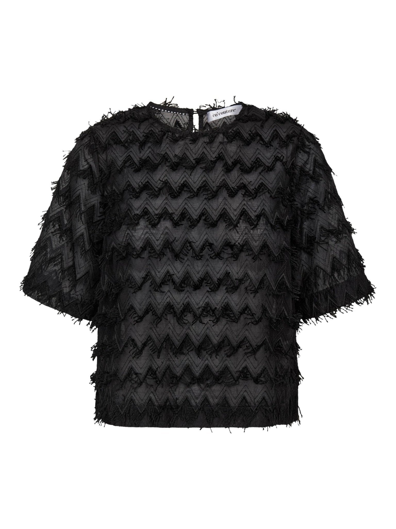 TriangleCC SS Blouse - Black - Co'couture