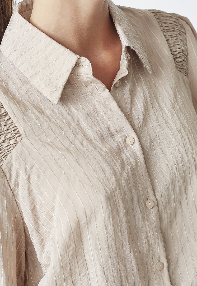 ViolaCC Smock Shirt - Taupe - Co'couture