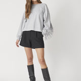 VolaCC Crop Pleat Shorts - Black - Co'couture