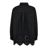 WarrenCC Wool Embroidery Shirt - Dark Grey - Co'couture