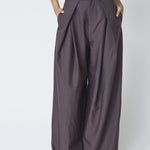 ZellaCC Pleat Pant - Dark Brown - Co'couture