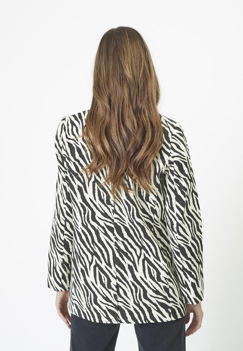 ZiggyCC Zebra Single Blazer - OffWhite - Black - Co'couture
